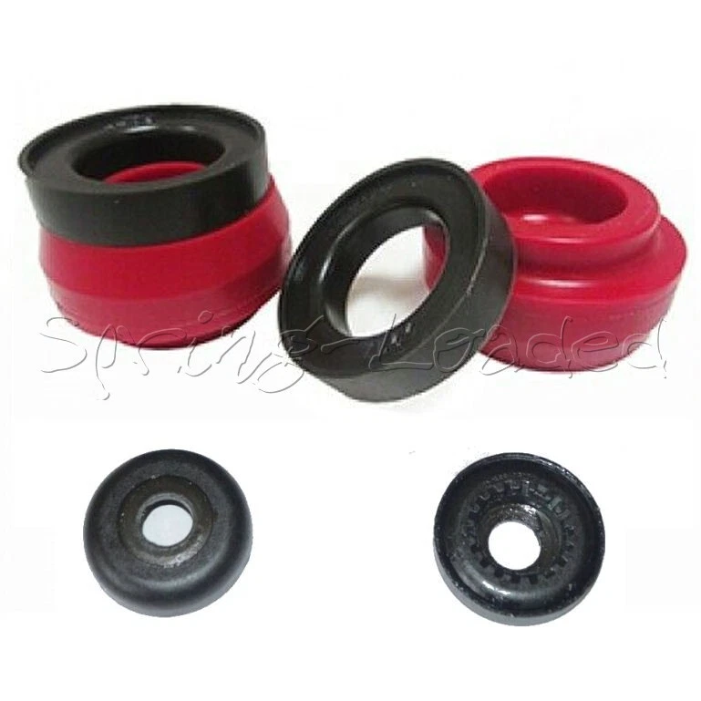 Polybush Front Strut Top Mounts -10mm +FREE BEARINGS for VW GOLF MK4 1J 1997-06 - Image 2 of 3
