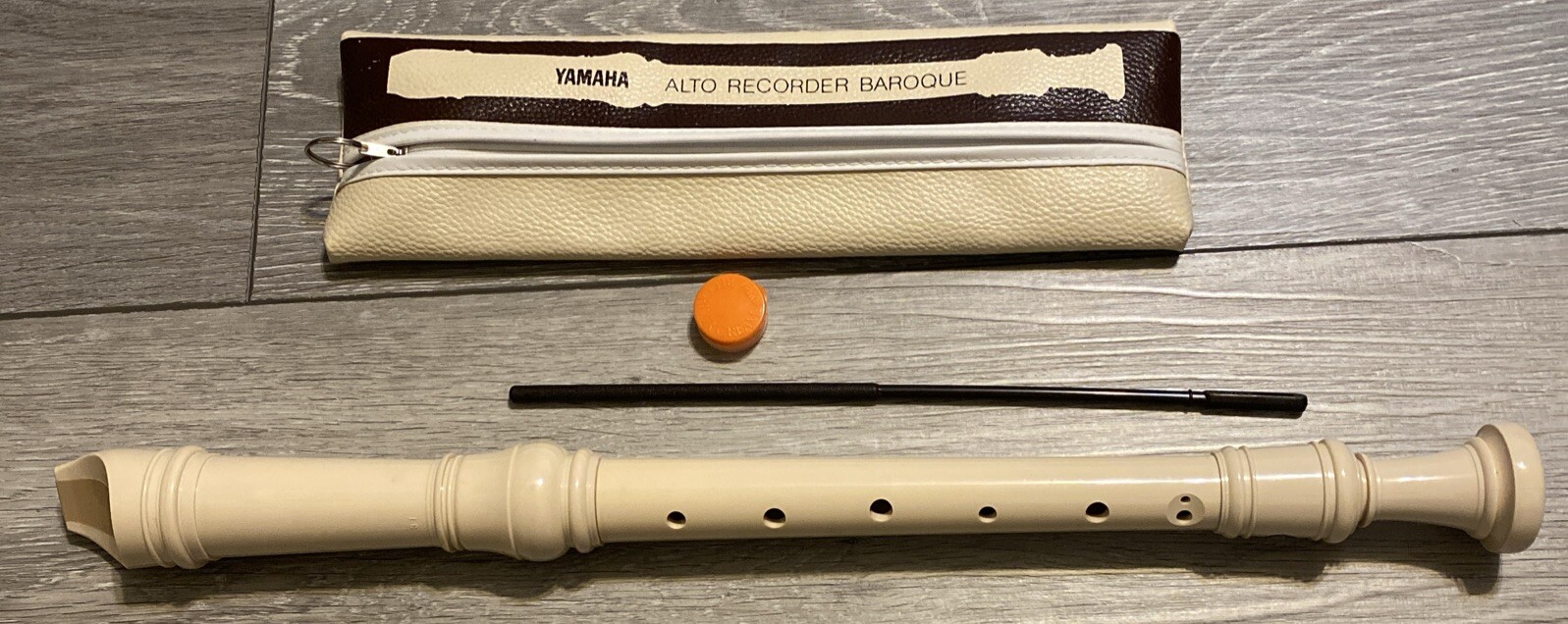 Baroque With Case Cleaning Rod Recorder Creamcover