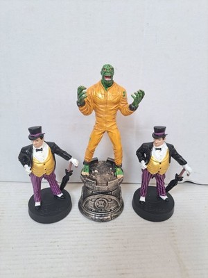 DC Eaglemoss Figuren Konvolut: Killer Croc Schach Black Rook & 2x Pinguin #26
