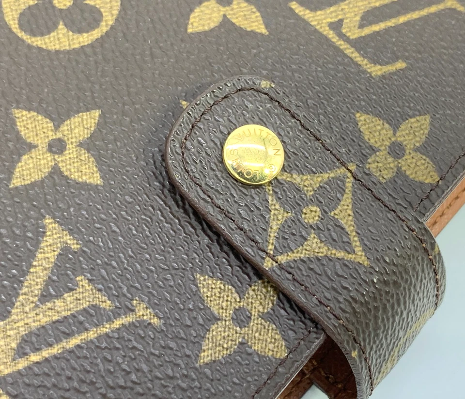 Louis Vuitton Monogram Agenda MM Day Planner Cover R20105 Brown Authentic 670 - Image 4 of 4