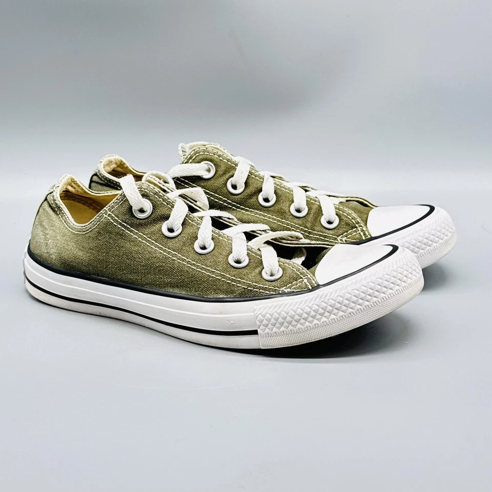 Converse Shoes Womens 6 Green Canvas Chuck Taylor All Star Low Top Sneakers - Image 2 of 4