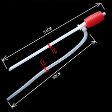 Manual Hand Syphon Siphon Pump - Liquid Transfer Water, Petrol & Diesel Fuel UK