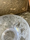 Leandra Drumm Etched Art Glass Bowl Signed Studio 6" Decor 2009 — photo 7
