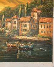 Tom L-"Naples Bay"-Original Oil Painting on Canvas, Hand Signed by the Artist!