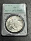 1879 S Morgan Silver Dollar PCGS MS63 OGH Rattler Gem BU $1 Coin (3648)