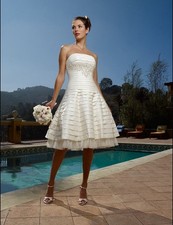 STYLE 1889S Casablanca Wedding Dress Size 10 Sleeveless