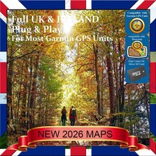 2026 GARMIN TOPO MAPS GB & IRELAND Outdoor Biking Hiking Trekking trail running
