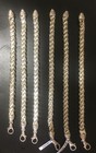 Lot of 6 Unisex X -link sterling silver bracelets — photo 1