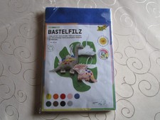 NEU - Filz DIN A4 verschiedene Farben 10 Bogen Kinder Basteln
