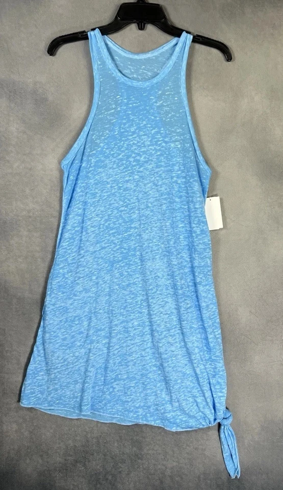 Vestido Becca by Rebecca Playa Corbata Lateral Cuello Alto Azul Claro Encubrimiento Mujeres XS-S Foto 2 de 4