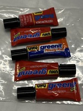 Set of 5 UHU Greenit Glue Tube Vials Made in Germany Kontaktkleber NIP