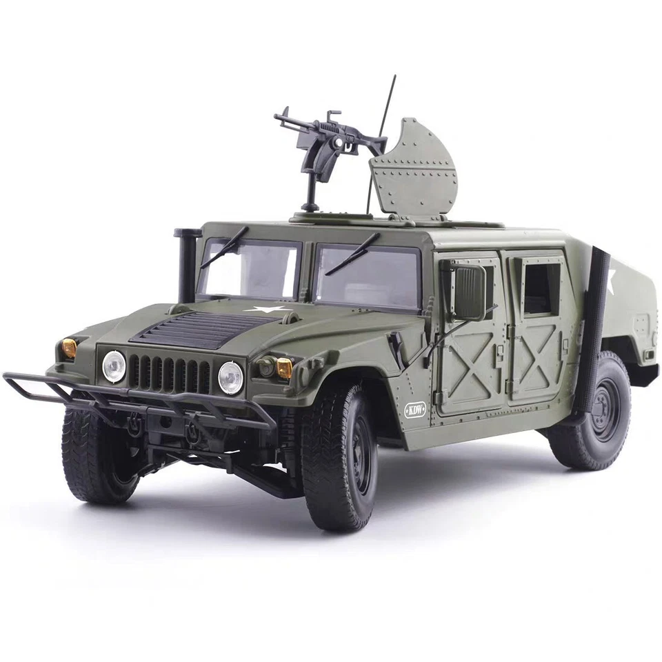 1:18 Diecast Alloy Hummer Model Toys Car Hummer H1 Military SUV Tactical VehicsF - Image 3 of 4