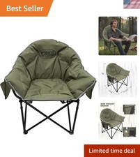 Comoda Sedia da Campeggio Oversize - Portatile, Supporto 400Lbs, Facile da Pulire