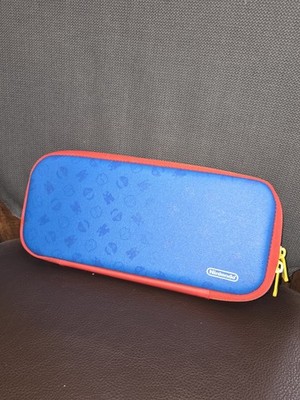 Original Nintendo Switch Super Mario Bros Carrying Case Red Able To Hold 5 Games