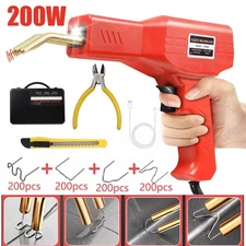 200W Hot Stapler Car Bumper Fender Welder Gun Plastic Repair Kit 800 Staples US
