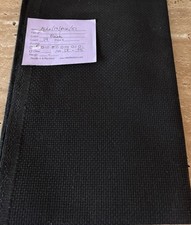 Aida 14 count Black Cross Stitch Fabric 18.75 in x 25 in
