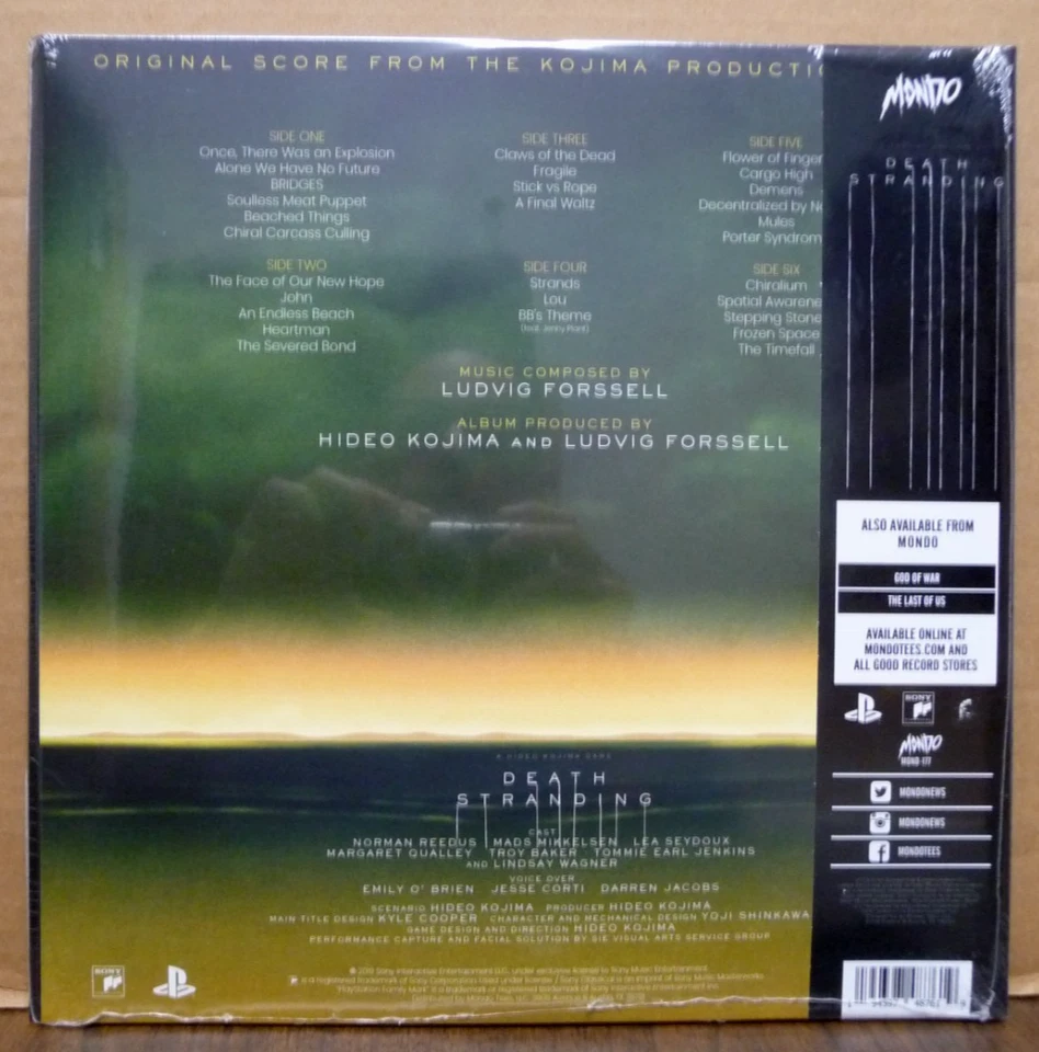 DEATH STRANDING Video Game Soundtrack 3-LP Colored 180-gram Vinyl SEALED Mondo - Image 4 of 4