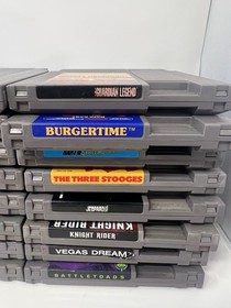 Huge 50 NES game lot, Punisher, Alien 3, Adult Collection, Tested Working!