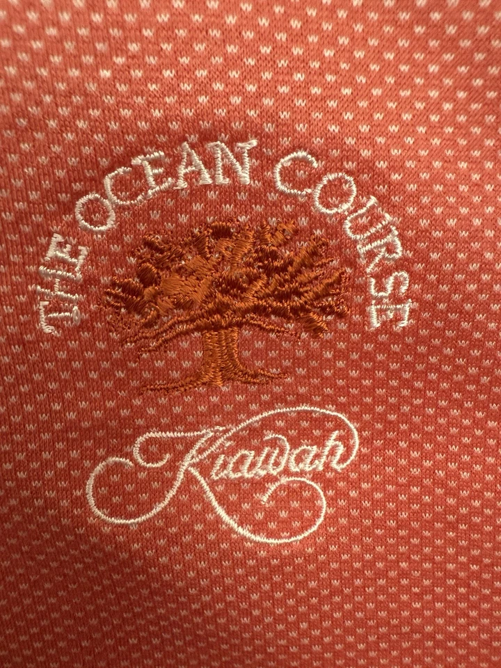 Bobby Jones Men’s Large Coral Kiawah Island Ocean Course Golf Polo - Image 4 of 4