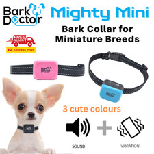 Bark Doctor Mighty-Mini Antibark Dog Collar Maltese Shitzu Toy Poodle 1.5-12kg
