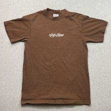 Shaka Wear Super Max Heavyweight Brown T-Shirt Size Men's M Embroidered Logo