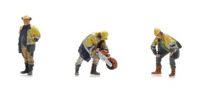 Artitec 5870039 - H0 / 1:87 - Railway Workers With Circular From 1990 (3x) - New