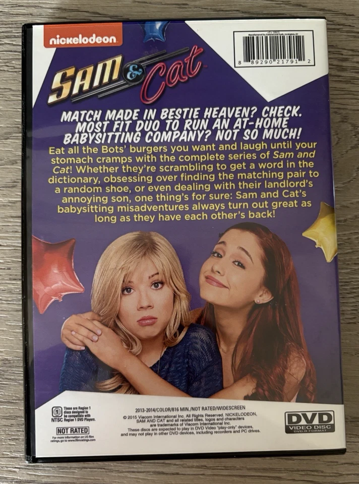 Sam & Cat The Complete Series DVD Nickelodeon Ariana Grande Rare US Import Reg 1 - Image 2 of 4