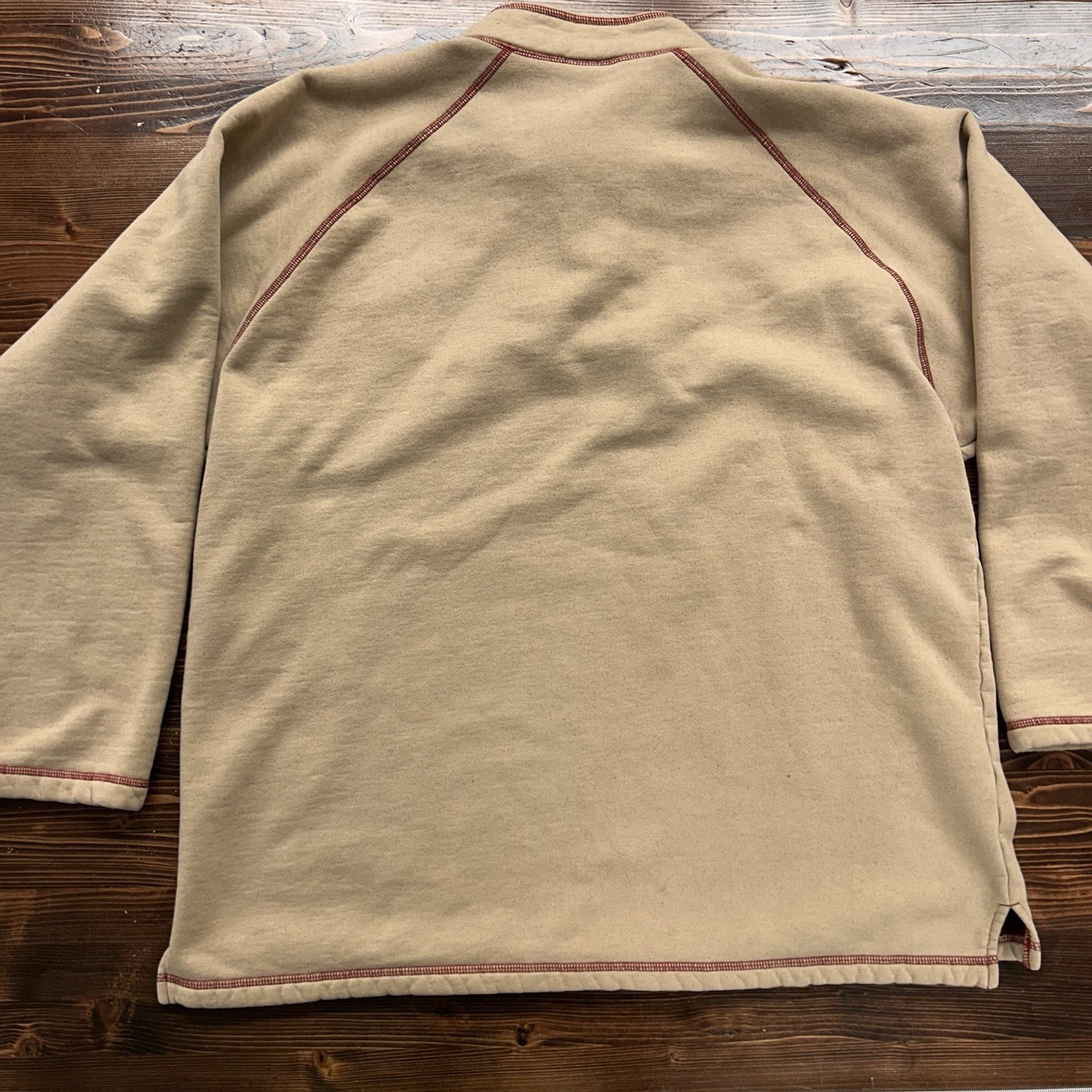 Vtg Wrangler 2002 National Finals Rodeo NFR Henley Sweatshirt Pullover Tan XL thumbnail 6
