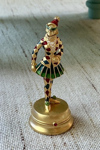 2001 Estee Lauder Golden Pirouette Solid Perfume Compact No Box
