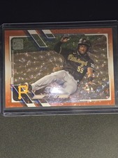 2021 Topps Baseball - Orange Foil Parallel - #130 Josh Bell - Pirates - #250/299