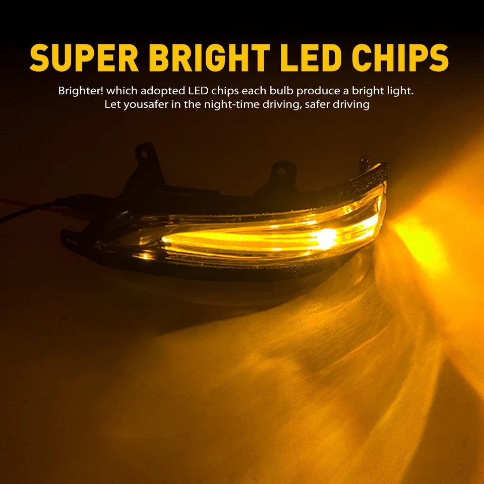 Side Mirror Turn Signal Lamp for Lexus LX570 GX460 10-23 Left Driver Clear 1-10X - Image 3 of 4