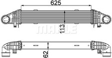 MAHLE CI 359 000P Ladeluftkühler für MERCEDES-BENZ E-KLASSE (W212)