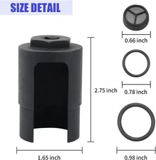 6.0 IPR Valve Socket with Seal Kit Compatible with Ford 6.0L Powerstroke USA