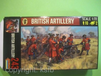 1:72 Strelets #243 Spanien Erbfolgekrieg etc. England Artillerie Kanonen Figuren