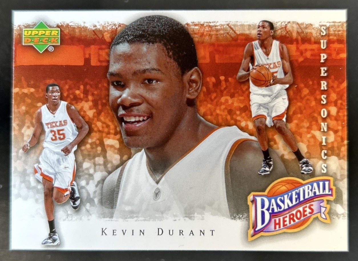 2007-08 Upper Deck Kevin Durant Basketball Heroes: Rookie RC #KD-5 SuperSonics
