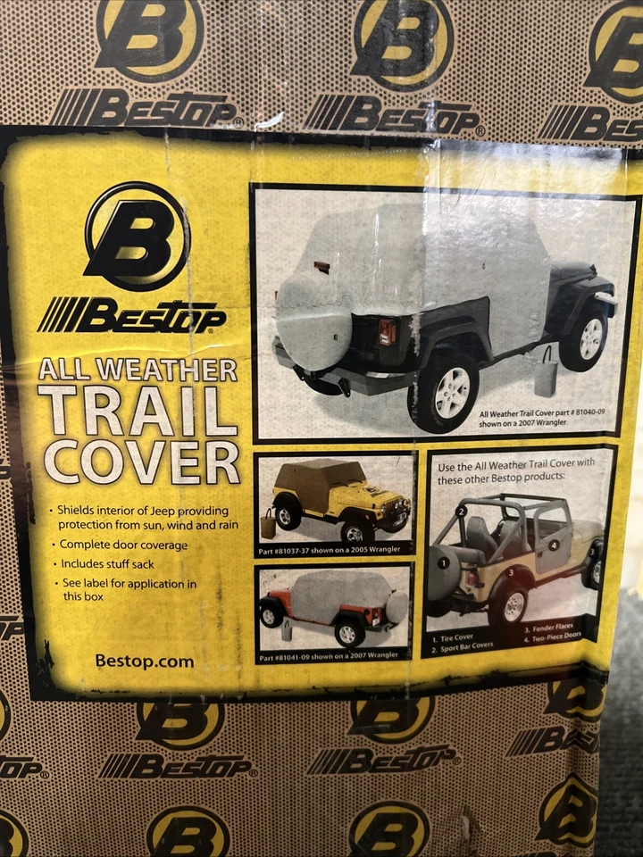 Cubierta Bestop Trail para Jeep Wrangler JK 07-18 2 puertas gris carbón para todo tipo de clima Foto 3 de 4