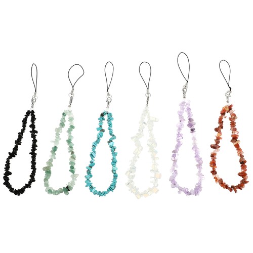 5 Count Mobile Phone Straps Beaded Lanyard Chain Pendant Necklace - Picture 3 of 12