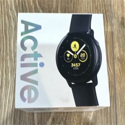 Samsung Galaxy Watch Active SM-R500 40mm Black Silicone Band GPS Sleep Monitor