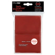 Ultra Pro Deck Protector Pro Gloss Solid Red Standard Size Card Sleeves 100Ct