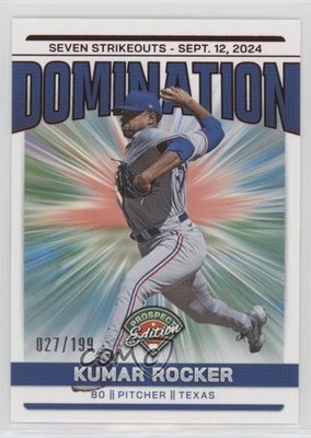 2024 Panini Prospect Edition Domination Red 27/199 Kumar Rocker #14 19l7