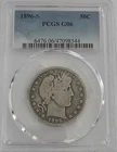 1896 s barber half dollar 50c. PCGS G06