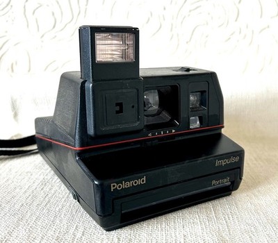 Vintage POLAROID IMPULSE PORTRAIT analoge Sofortbildkamera nimmt Typ 600 Film auf