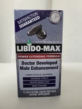 Fast Acting Male Male Performance Enhan Level Up 75 Liquid Soft Gels Exp 1/27