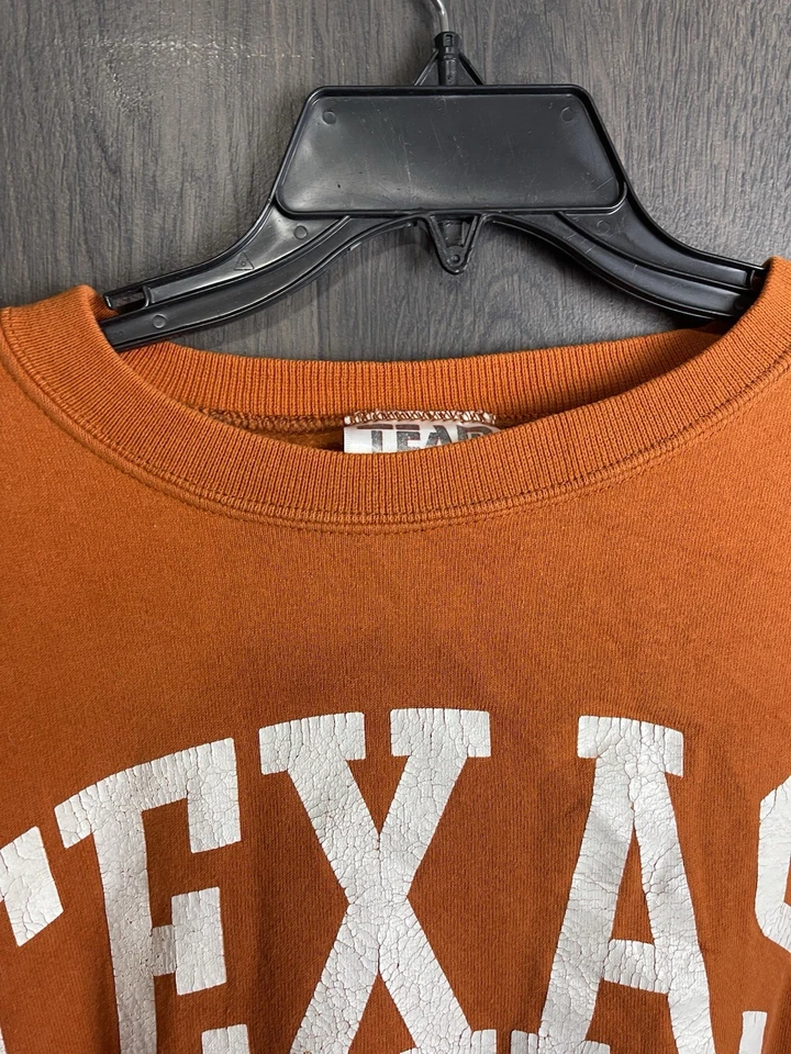 Sudadera De Colección University Of Texas Longhorns Cuello Redondo Adulto 2XL Naranja Foto 3 de 4