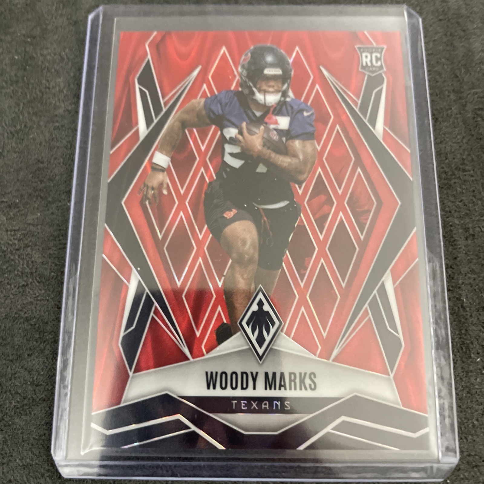 2025 Panini Phoenix #236 Woody Marks Red Seismic /99 Houston Texans