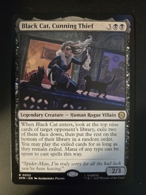 Black Cat, Cunning Thief NM Marvel's Spider-Man MTG FREE SHIPPING