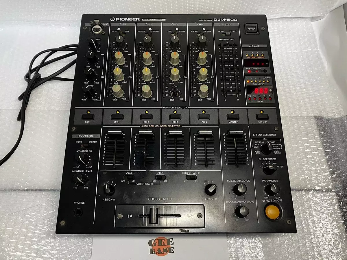 Pioneer DJM-500 DJ Mixer Model 4-Channel Performance Mixer Used Working F/S