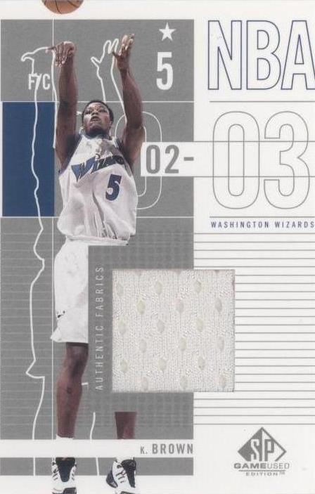 2002-03 SP Game Used Edition - Kwame Brown #102 - 1 of 2