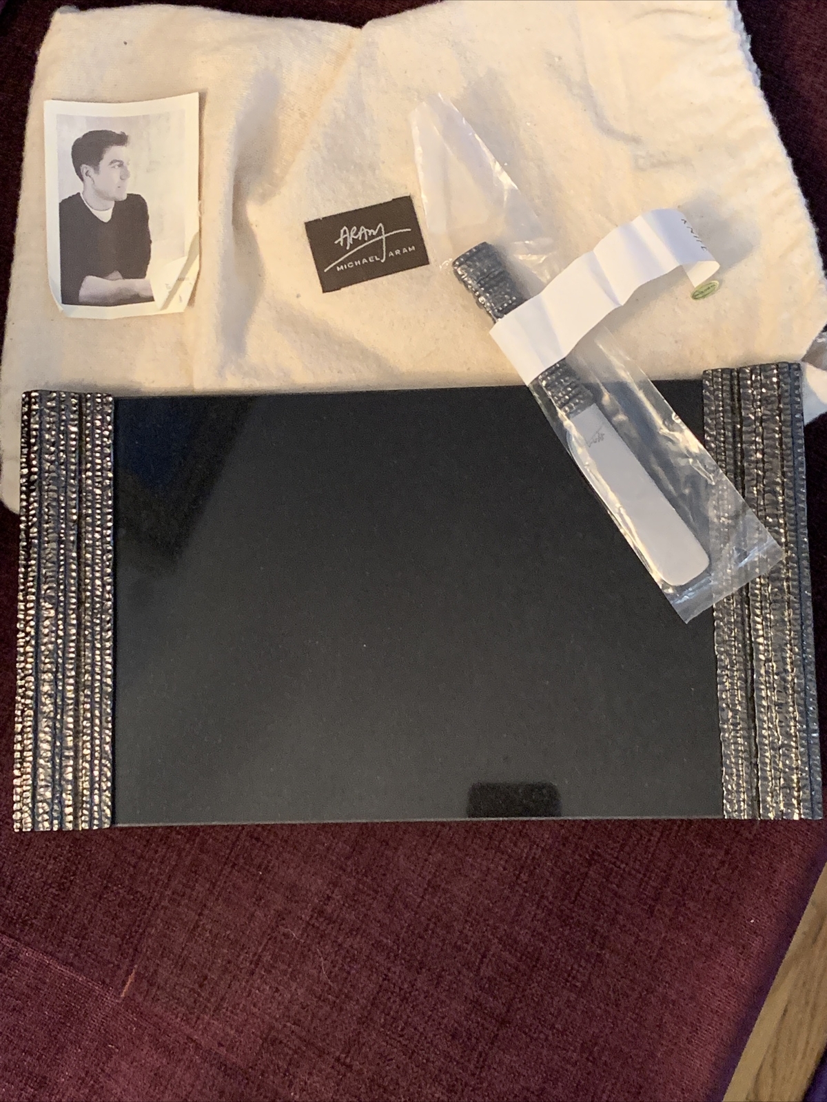 NEW MICHAEL ARAM CHEESE BOARD WITH KNIFE SET