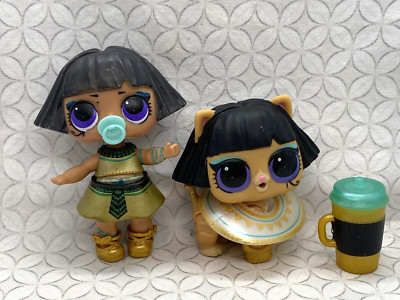 Lol Surprise Doll Pharaoh Babe Ancient Meow Pet Cat Well Used